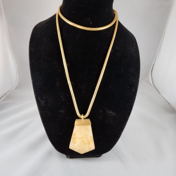 Earth Lovers Fabulous Quartz Pendant in Gold from Chicos - Picture 1 of 5